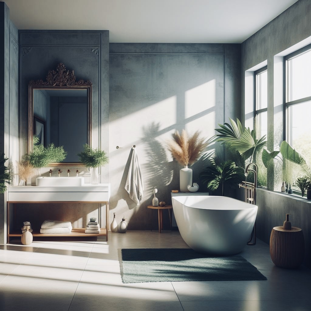 cement bathoom